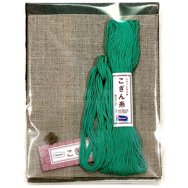 Embroidery kit "Card case jade colored kogin 98" Olympus