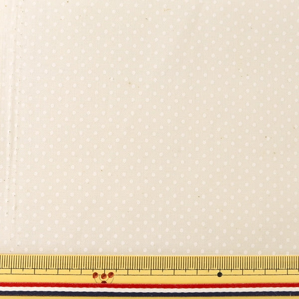 [From quantity 5] Fabric 『Sheeting Lacker print Polka dots Generation (dregs left) x White WD347-1B]