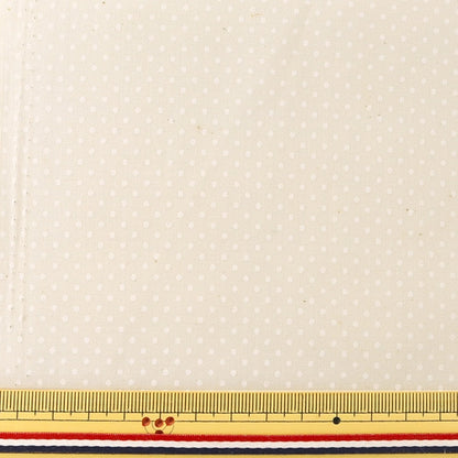 [From quantity 5] Fabric 『Sheeting Lacker print Polka dots Generation (dregs left) x White WD347-1B]