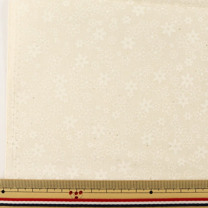 [From quantity 5] Fabric 『Sheeting Lucky print small floral pattern generation (remaining dregs) x White WD347-2B]