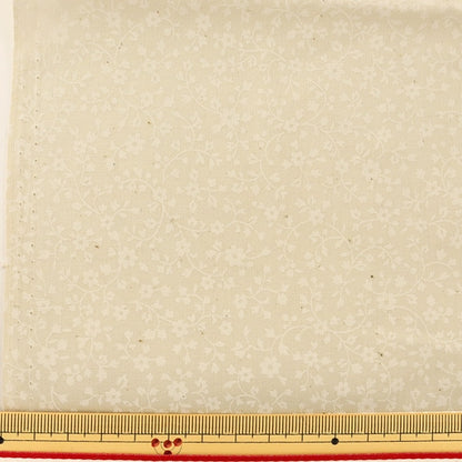 [From quantity 5] Fabric 『Sheeting Lucky print small floral pattern generation (left scum) x White WD347-5B]