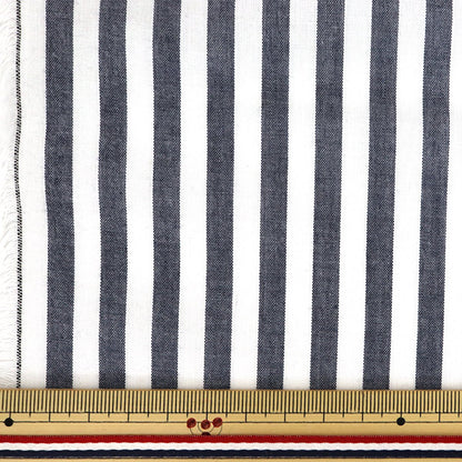 [From quantity 5] Fabric "Dyeing stripe large blue co-STL-NV"