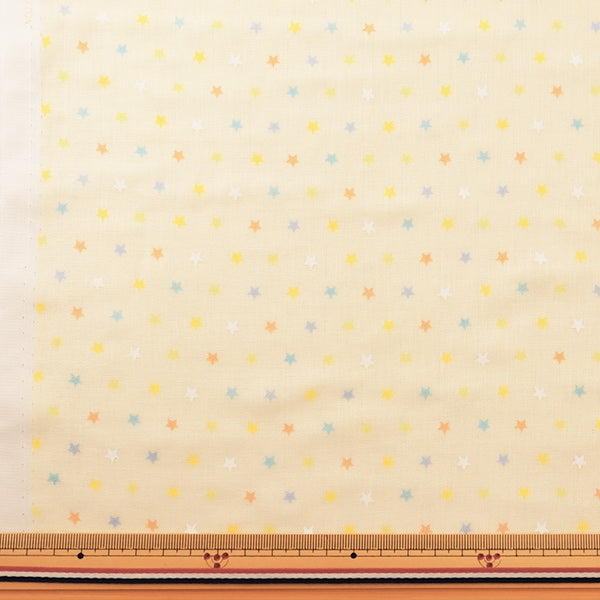 [From quantity 5] Fabric 『double gauze (Double gauze) Homy Collection Star pattern Yellow GH13044S-C]