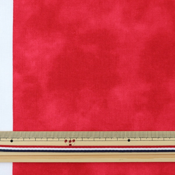 [From quantity 5] Fabric "Mura dyed print red 87422-1-12"