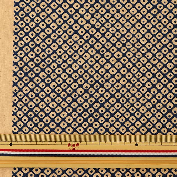 [From quantity 5] Fabric 『Sheeting Japanese Pattern Kakako Aperture Blue 88220-6-2]