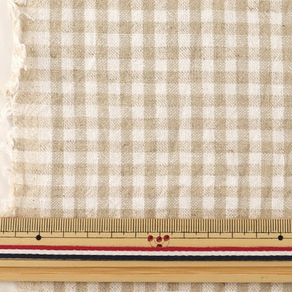 [From quantity 5] Fabric "Cotton linen dyed washer 2393-1A"