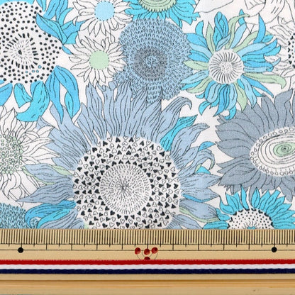 [From quantity 5] Fabric "Liberty Liberty Print Nylon TuslanOxford Small Suzanna Blue 08-3638158-EE] Liberty Japan