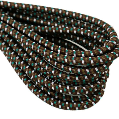 松紧绳 “对于户外松紧绳绳茶条纹4mm宽度2.5m卷2-048] Yushin Play Heart