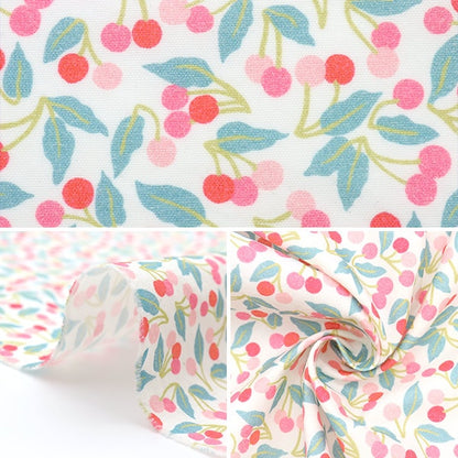 [From quantity 5] Fabric "Liberty Liberty Print NylonOxford Cherry Drop Blue 36302124-20ct] Liberty Japan