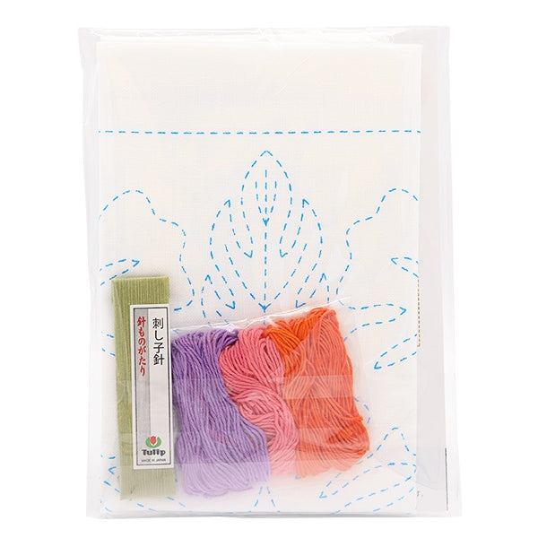 Embroidery kit "Hand-sewn Flower Fukin Kit SASHIKO WORLD HAWAII Hibiscus KSW-001" TULIP Tulip