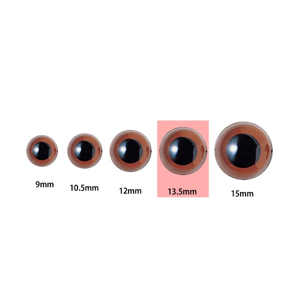 手芸 目 パーツ 『プラスチックアイ 13.5mm クリアー H430-305-13』 Hamanaka ハマナカ