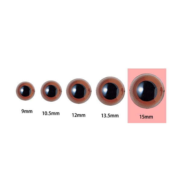手芸 目 パーツ 『プラスチックアイ 15mm クリアー H430-305-15』 Hamanaka ハマナカ