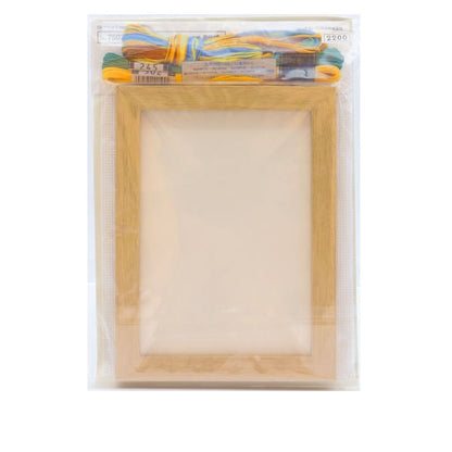 Embroidery kit "12 months flower frame February Mimosa Marie Catholine Collection 7507" Olympus