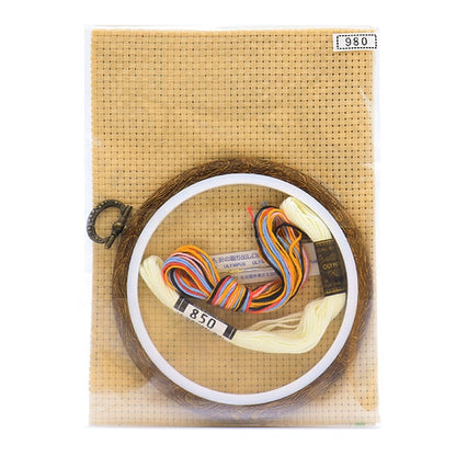Embroidery kit "Small Nakamachi Cross Stitch NekoYarn 7347』 Olympus