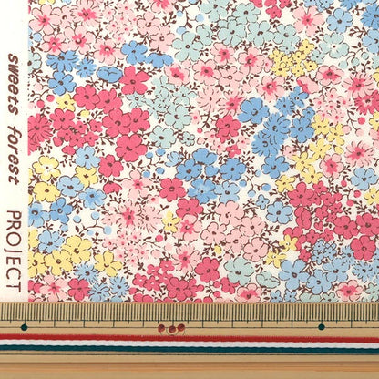 [From quantity 5] Fabric "Broadprint floral pattern pink KTS3414-A" COTTON KOBAYASHI