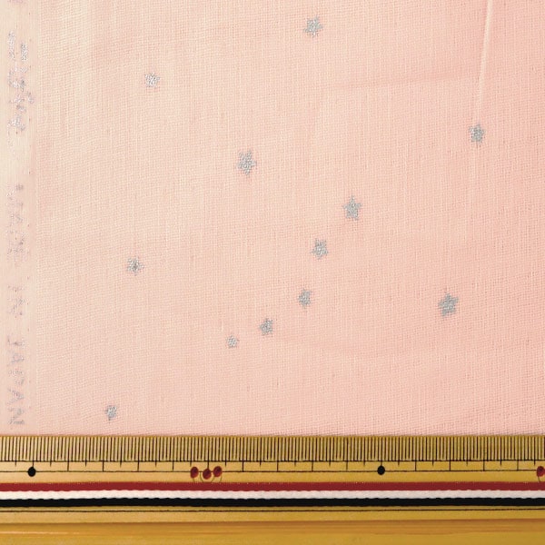 [From quantity 5] Fabric 『double gauze Star pattern powder pink KTS6430-P] COTTON KOBAYASHI