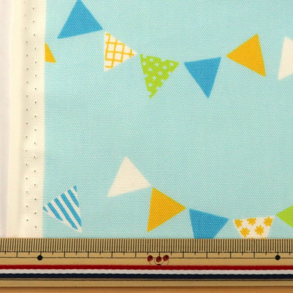 [From quantity 5] Fabric 『Oxford Tip-Top Collection (Tip Top Collection) Garland Sax