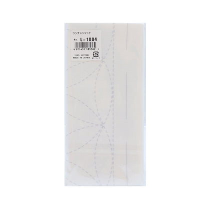 Embroidery Fabric 『Sashiko Luncheon mat cloth pack flower car white L-1004] Olympus