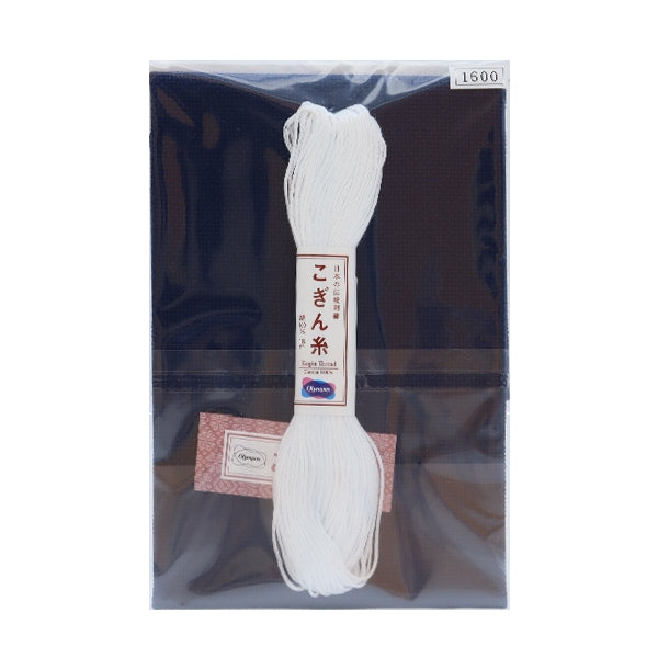 Embroidery kit "Kogin 15 Luncheon mat Navy" Olympus