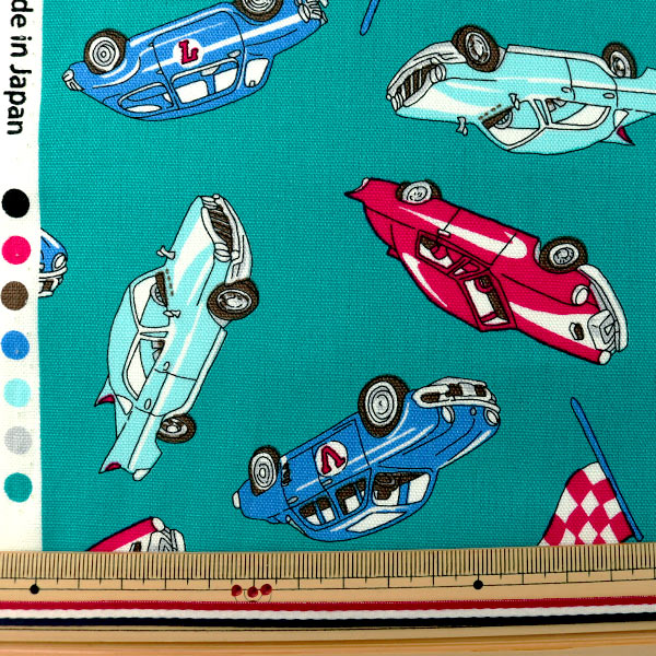 [From quantity 5] Fabric 『Oxford American car green MOWF-120-G]