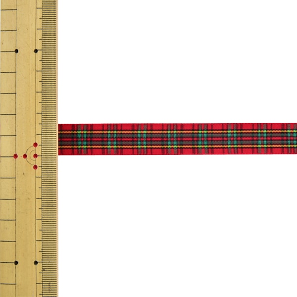 [From quantity 5] Ribbon "checkRibbon 4753K 3rd color] mokuba wood horse