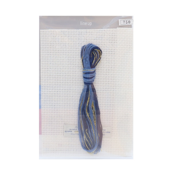 Embroidery kit "Cross stitch embroidery kit My style lapis blue 9073" Olympus