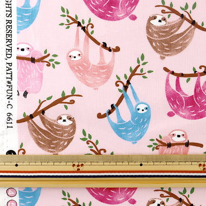 [From quantity 5] Fabric "Inkjet Print Nagamono C6611-PINK" USA cotton