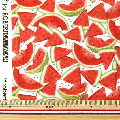 [From quantity 5] Fabric "Inkjet printed watermelon 19794-377" USA cotton