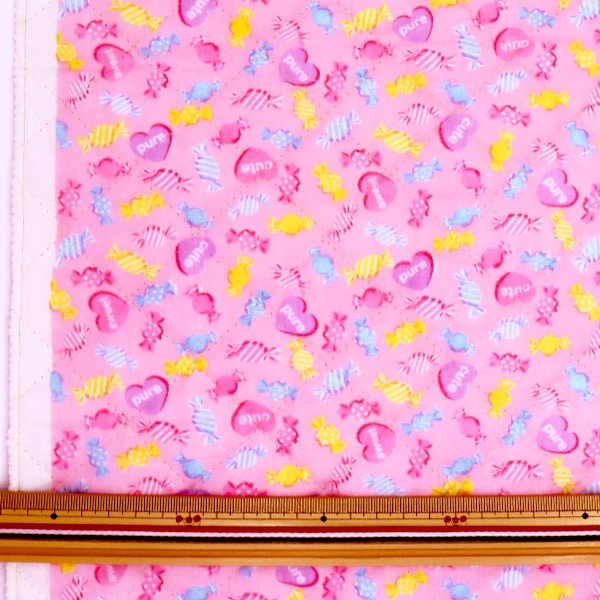 [From quantity 5] Fabric "Double gauze quilt favorite baby candy pink OKBF-38Q"