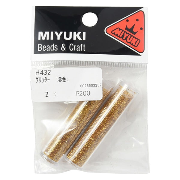 レジン材料 『グリッター 赤金 約0.01mm 約1.2g H432』 MIYUKI ミユキ