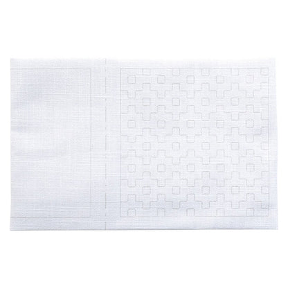 Embroidery kit "Sashiko Cross stabbing gray 98904 where you can make 4 coasters Lecien COSMO Cosmo
