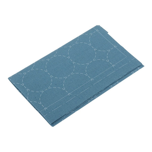 Embroidery kit "Sashiko Cotton linen multi-cross circular knot blue 98905-70] Lecien Lecien COSMO Cosmo