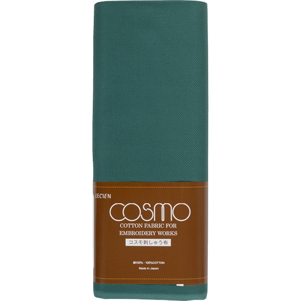 [来自数量1] 刺绣布 “ Java Cross 55森林绿色宽度约91厘米3969-9” Lecien Lecien Cosmo Cosmo