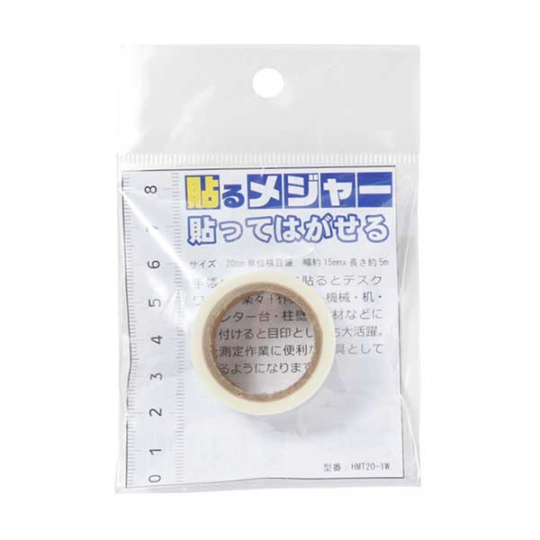 卷尺 “粘贴卷尺 Yokomori HMT20-1W] KOKKA