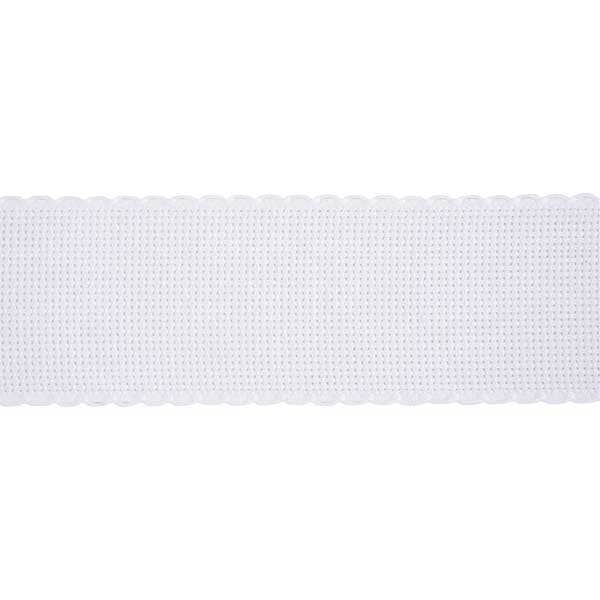 [来自数量1] 刺绣布 “ Zweigart（Zweigart）Idatape 5cm宽度7107-1白色”原始Zweigart handarbeits stoft stoft
