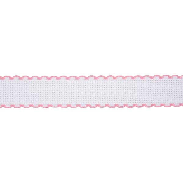 [来自数量1] 刺绣布 “ Zweigart（Zweigart）Idatape 2.5厘米宽7002-14粉红色”原始Zweigart handarbeits stoft stoft
