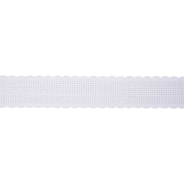 [来自数量1] 刺绣布 “ Zweigart（Zweigart）Idatape 2.5厘米宽7002-1白色”原始Zweigart handarbeits stoft stoft