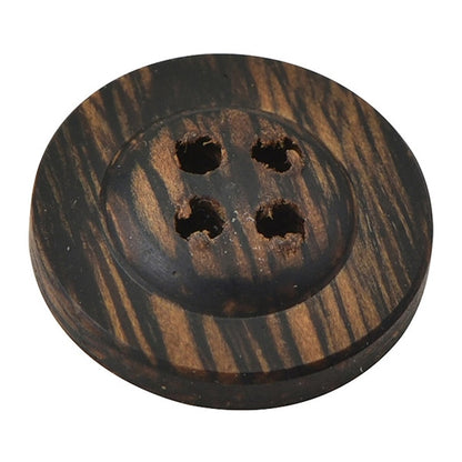 Button "Wood button 4 holes #6 1.3cm 1 piece OW7500"