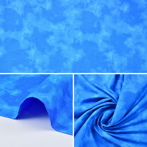 [From quantity 5] Fabric "Mura dyed print blue 87422-1-22"