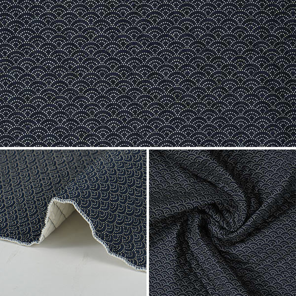 [From quantity 5] Fabric "Japanese styleSheetingPrint Quilt Aomi Q888222-3-5]