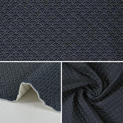 [From quantity 5] Fabric "Japanese styleSheetingPrint Quilt Aomi Q888222-3-5]