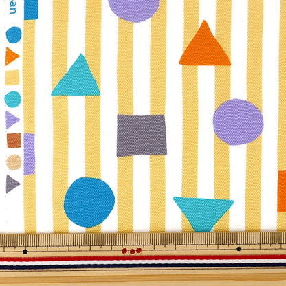 [From quantity 5] Fabric "Antibacterial / deodorant processingOxford Bi-shaped pattern Yellow SK20-CTSST-B]