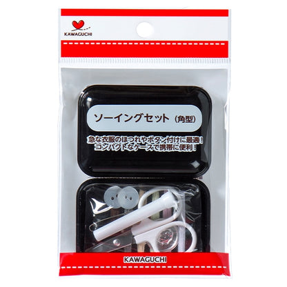 Handicraft goods "Sewing set square black 13-277" kawaguchi