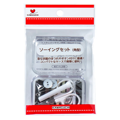 Handicraft "Sewing set square type transparent 13-278" kawaguchi