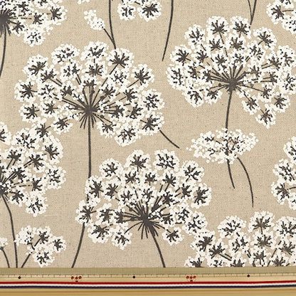 [From quantity 5] Fabric "Hopsack flower pattern 20kec-337"