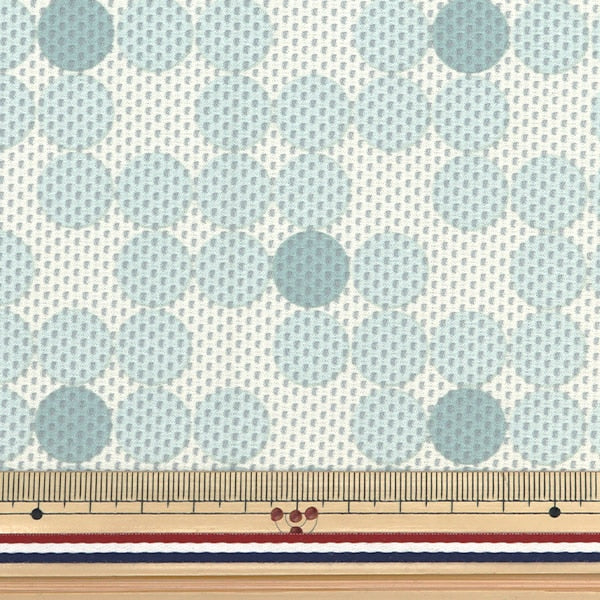 [From quantity 5] Fabric "Antiviral / deodorant water cloth cross dot eye bolly 155-2612-C1"