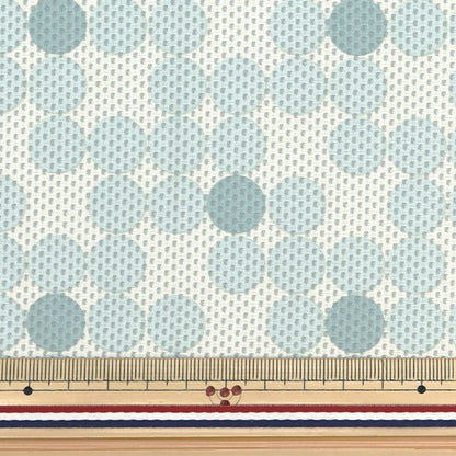[From quantity 5] Fabric "Antiviral / deodorant water cloth cross dot eye bolly 155-2612-C1"