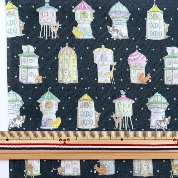 [From quantity 5] Fabric "60 Loan Digital Print Yukiemon House DP-4400-3C"