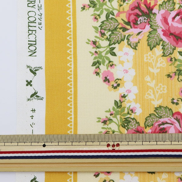 [From quantity 5] Fabric "Kathy x Yosuke French Country Shertering Yellow 02006-4"