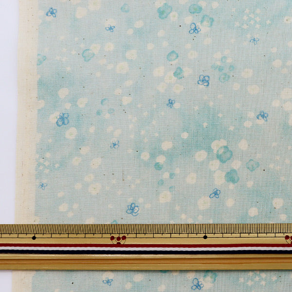 [From quantity 5] Fabric 『Scare Print Water Flower Mint 850354-2-3]